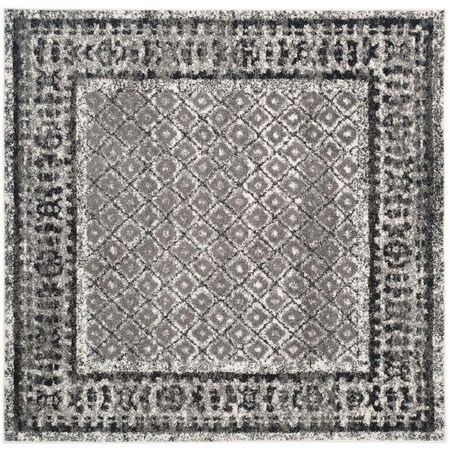 Safavieh Adirondack Power Loomed Square Rugs; Ivory & Silver - 6 x 6 ft. ADR110B-6SQ